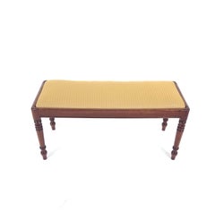 Early 19th Century Mahogany Window Seat
