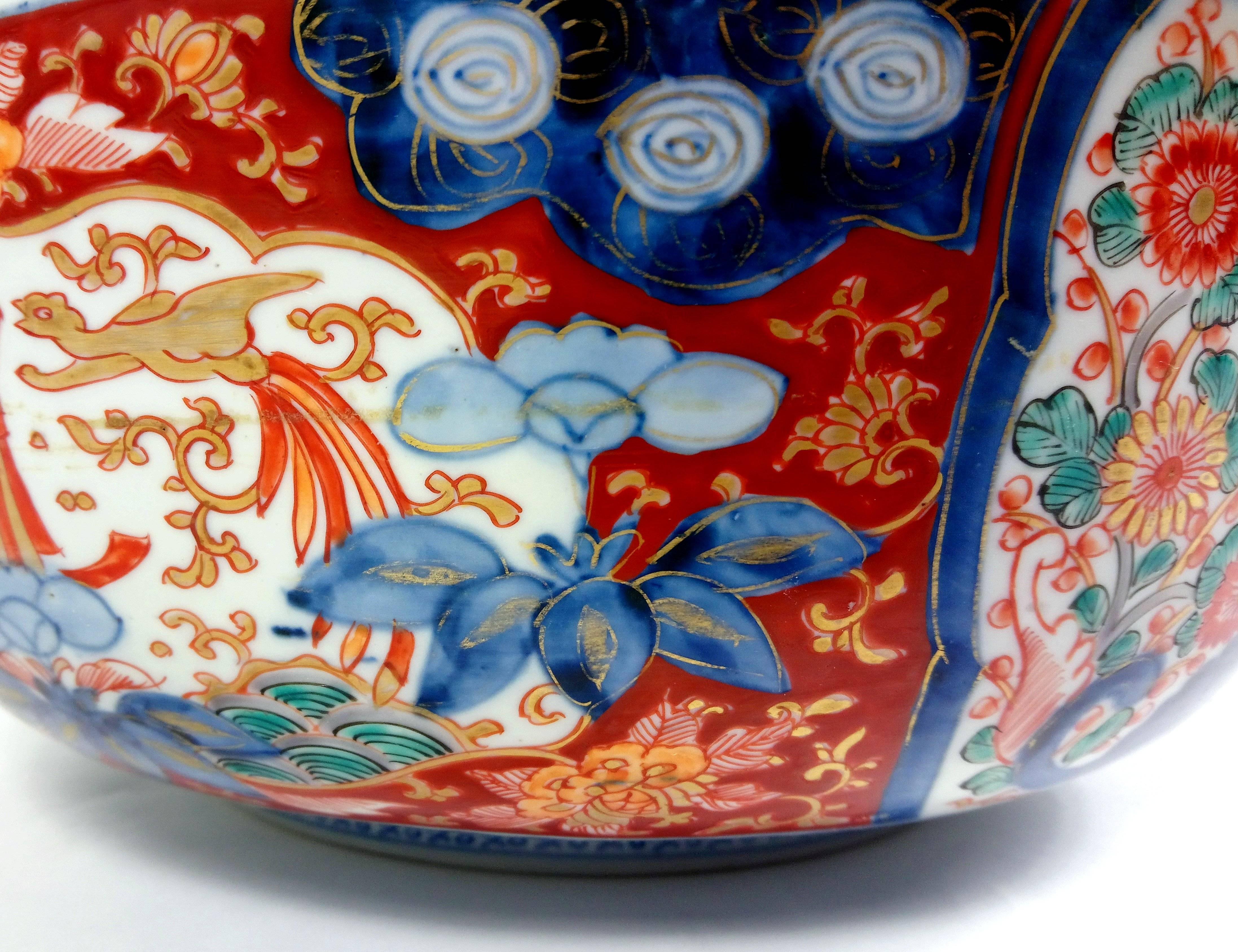 Large Japanese Meiji Period Imari Bowl 3