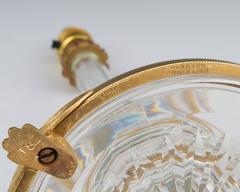 Set of Six Ormolu-Mounted and Cut Glass Lamps