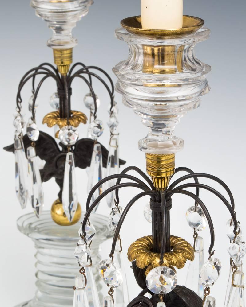 Paar Regency-Kerzenleuchter mit Adlermotiv, Paar (Britisch) im Angebot