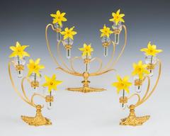 Vaso di Posy vittoriano con montatura in Ormolu di F. & C. Osler