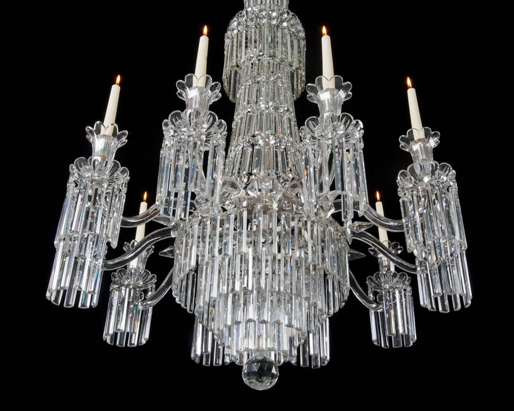 Early Victorian Fine Victorian Chandelier Attributed to F&C Osler