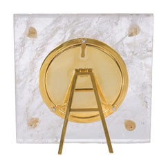 Olga Handcrafted Crystal Picture Frame with Ruby, By Giberto Venezia