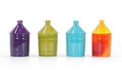 Set of Four "Vice Jar" Canisters by Raymor, Italy, 1950s