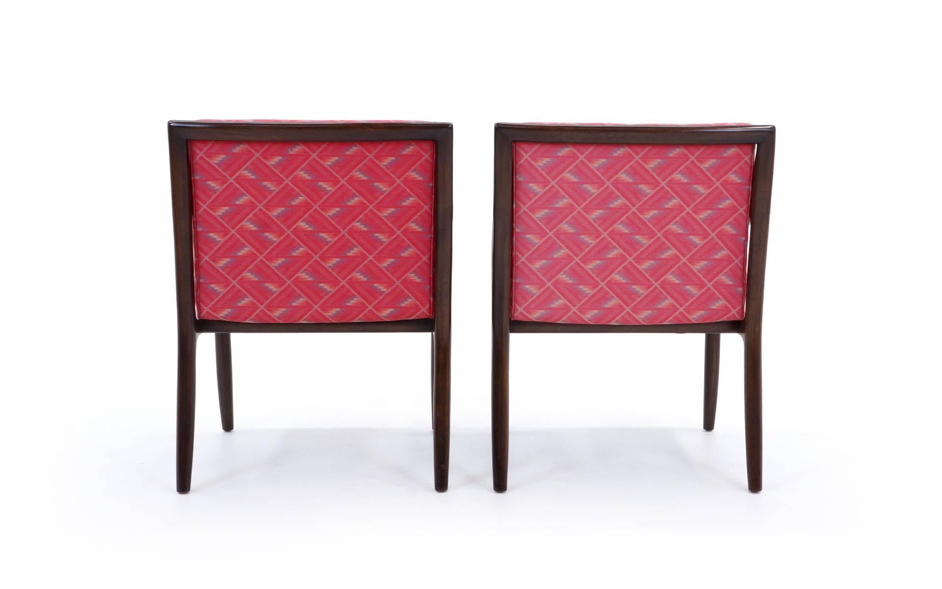 Pair of Edward Wormley for Dunbar Side Armchairs In Excellent Condition For Sale In Kansas City, MO