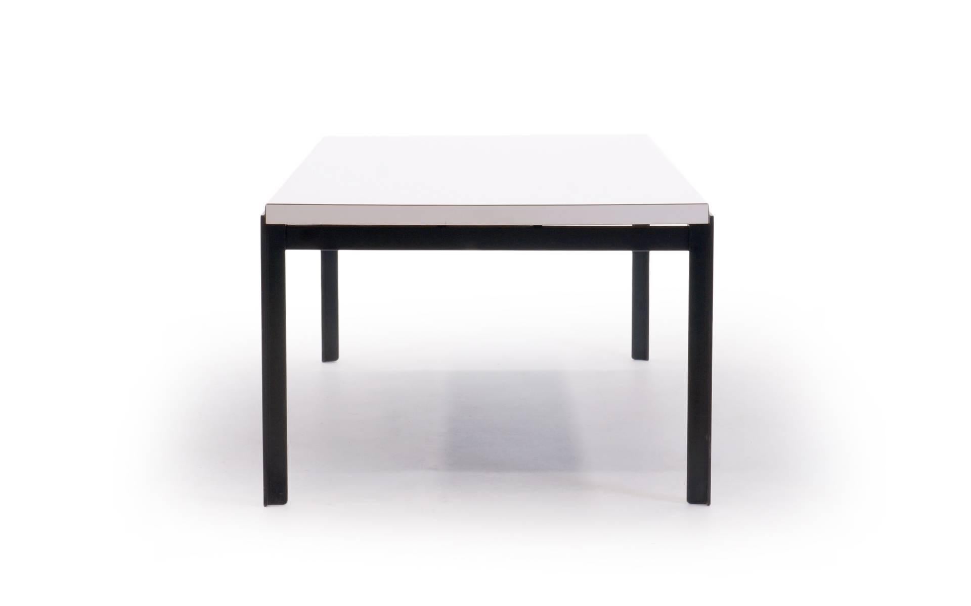 white laminate coffee table