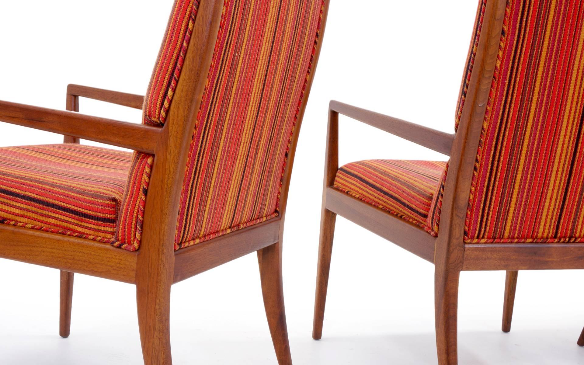 Set of Eight Dining Chairs with Arms Designed by Jules Heumann for Metropolitan In Good Condition In Kansas City, MO