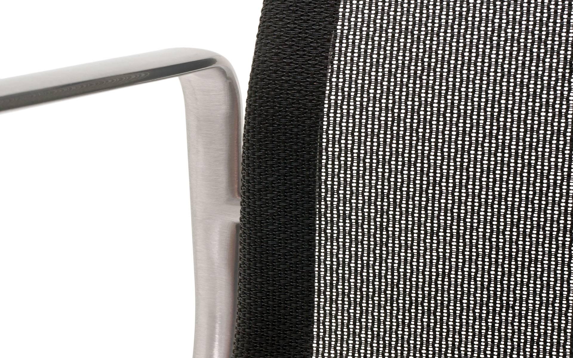 ONLY ONE LEFT!! Black Mesh Eames Aluminum Group dining / conference chairs.  1