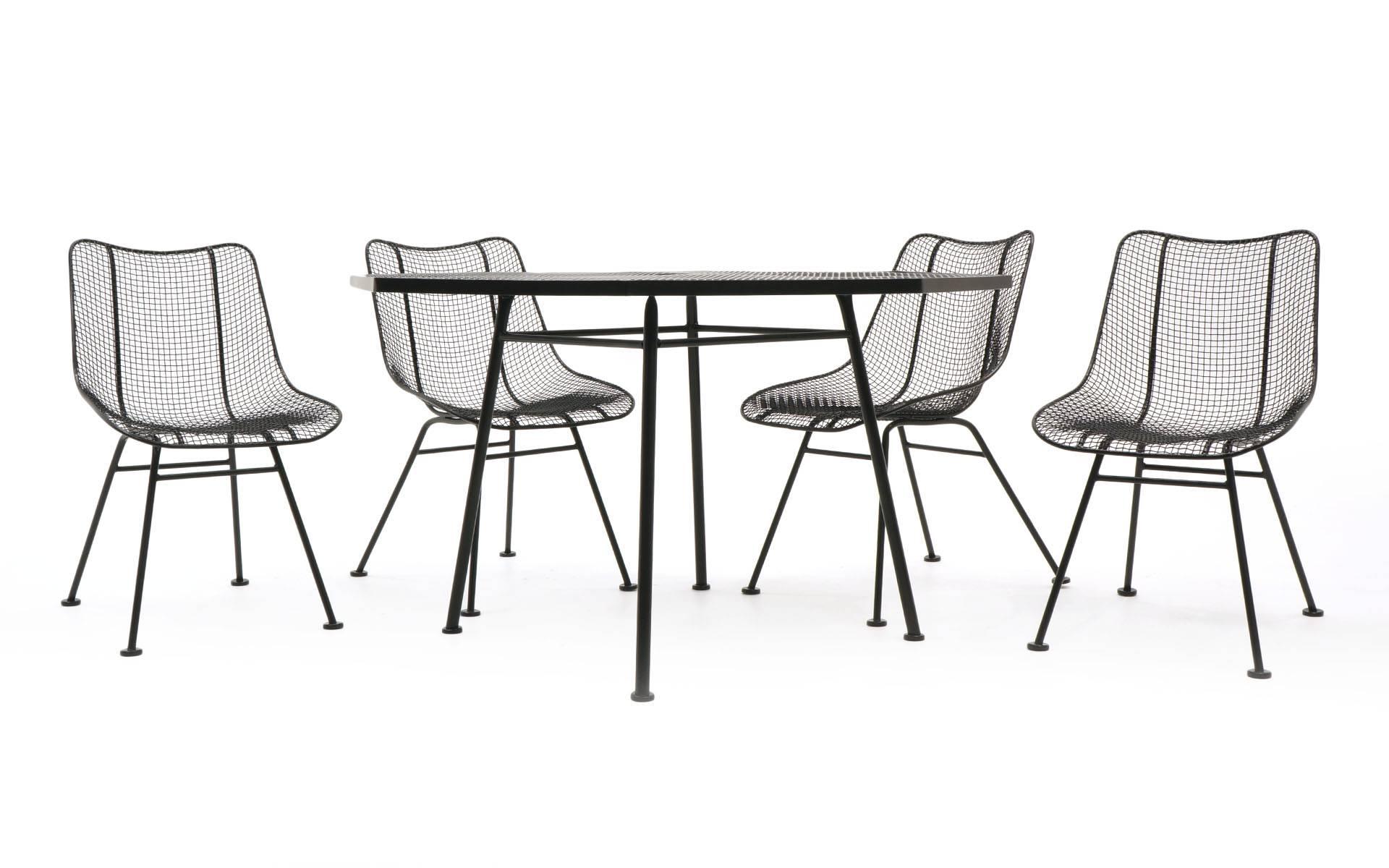 Mid-Century Modern Russell Woodard Sculptura Outdoor/Patio Dining Sets Otagonal Tables Eight Chairs