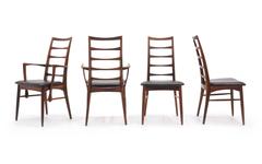 Set of Six Rosewood Niels Koefoed for Koefoeds Hornslet "Lis" Dining Chairs