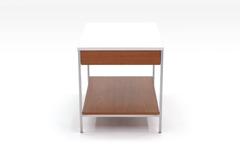 George Nelson for Herman Miller End Table, Rare White Laminate Top Version