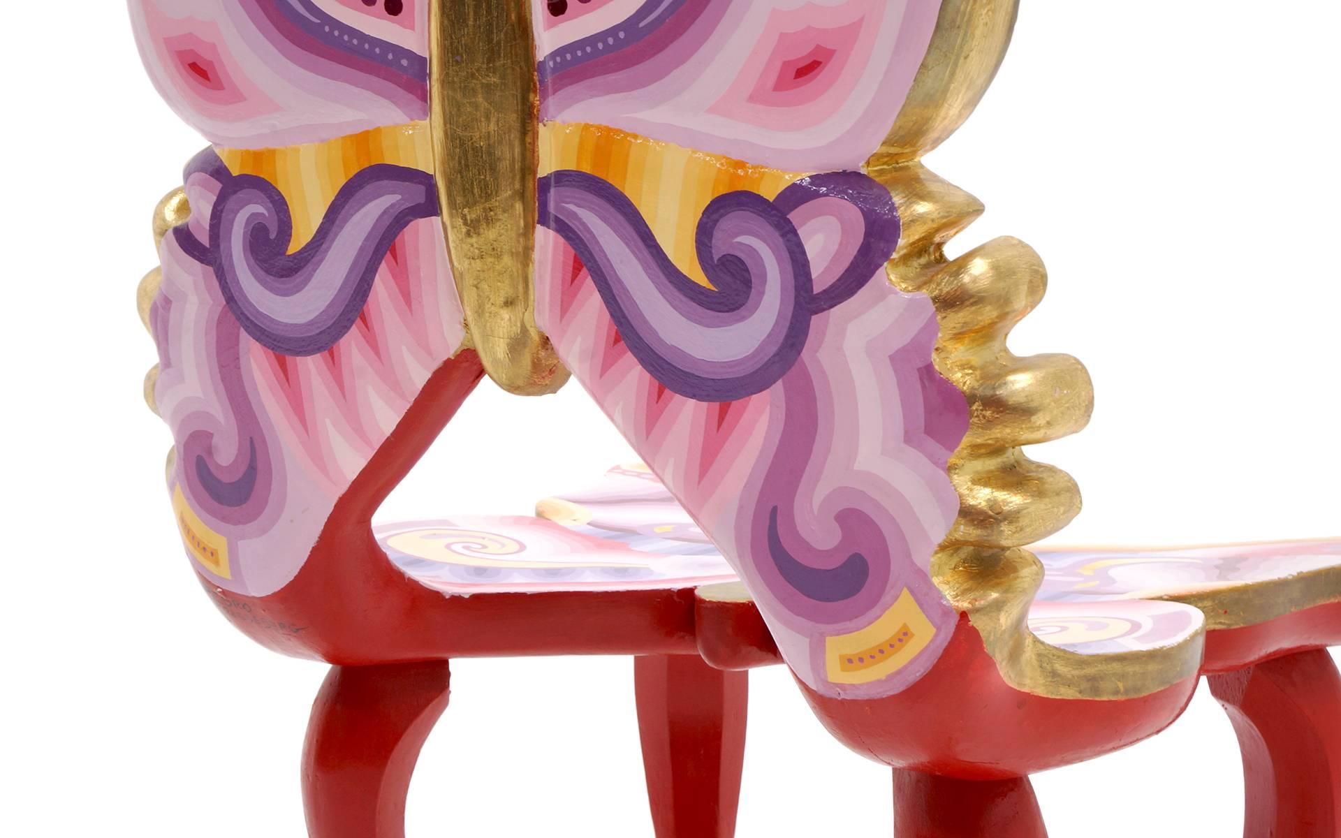 Signed Pedro Friedeberg Butterfly Chair an Exceptional Example In Good Condition For Sale In Kansas City, MO