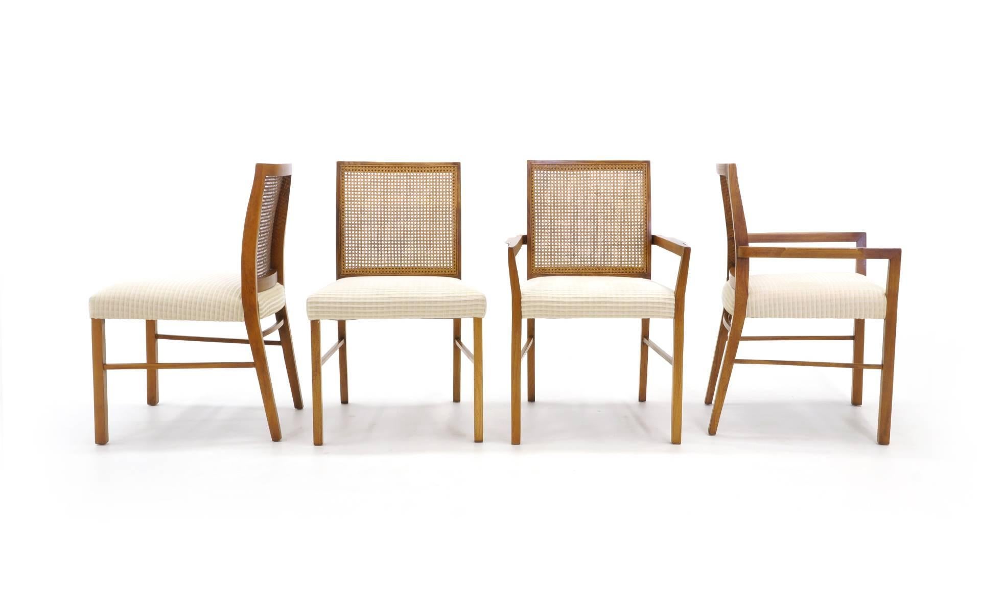Mid-Century Modern Set of Eight Dining Chairs by Founders Two Armchairs and Six Side Chairs