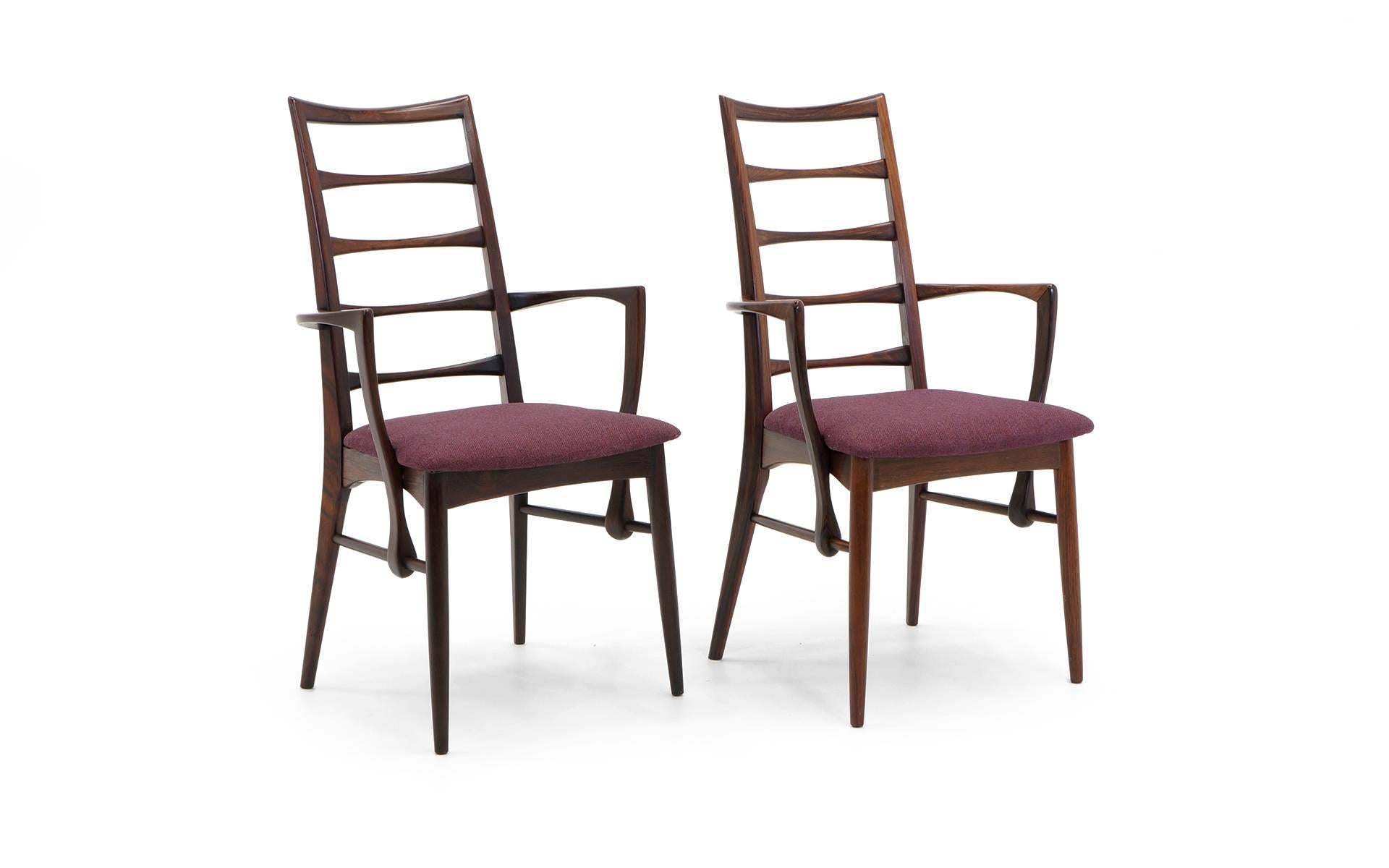 Scandinavian Modern Pair of Rosewood 