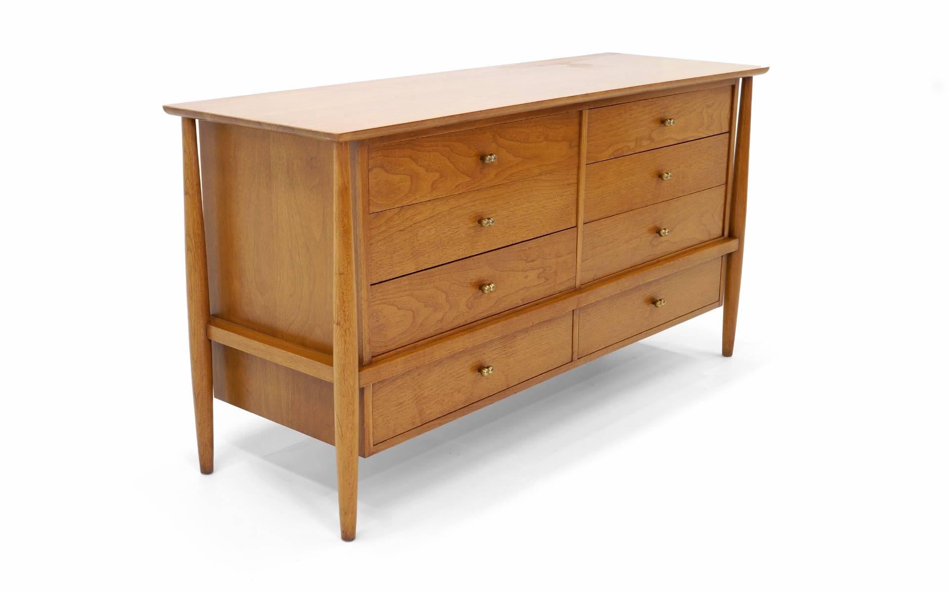 Great design and a great price for this very well-made dresser. We are not sure of the manufacturer. See the companion chest of drawers in our other listings.