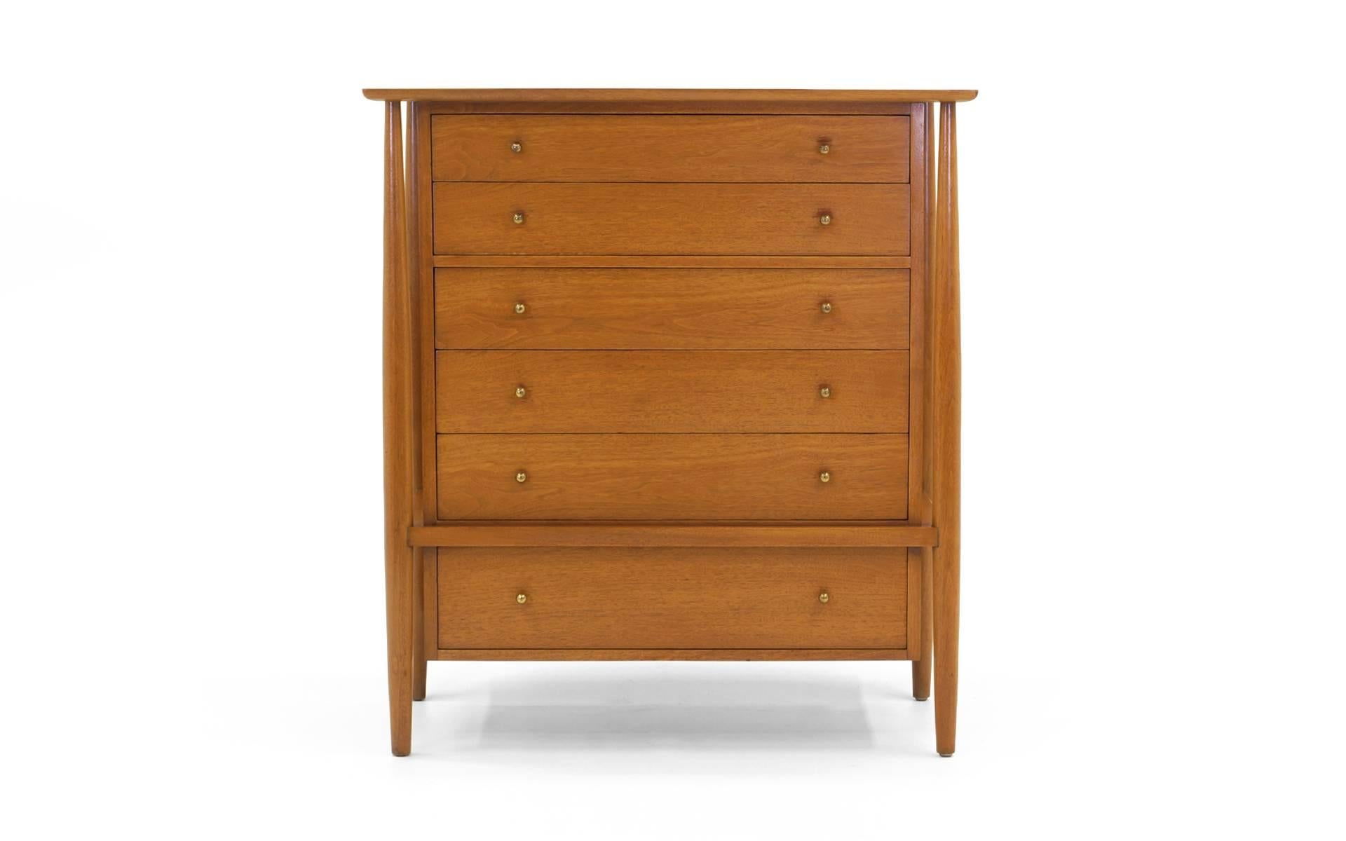Great design and a great price for this very well made chest. We are not sure of the manufacturer. See the companion dresser in our other listings.