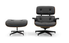 Eames Lounge Chair and Ottoman, Amazing Brazilian Rosewood, Newer HM Cushions