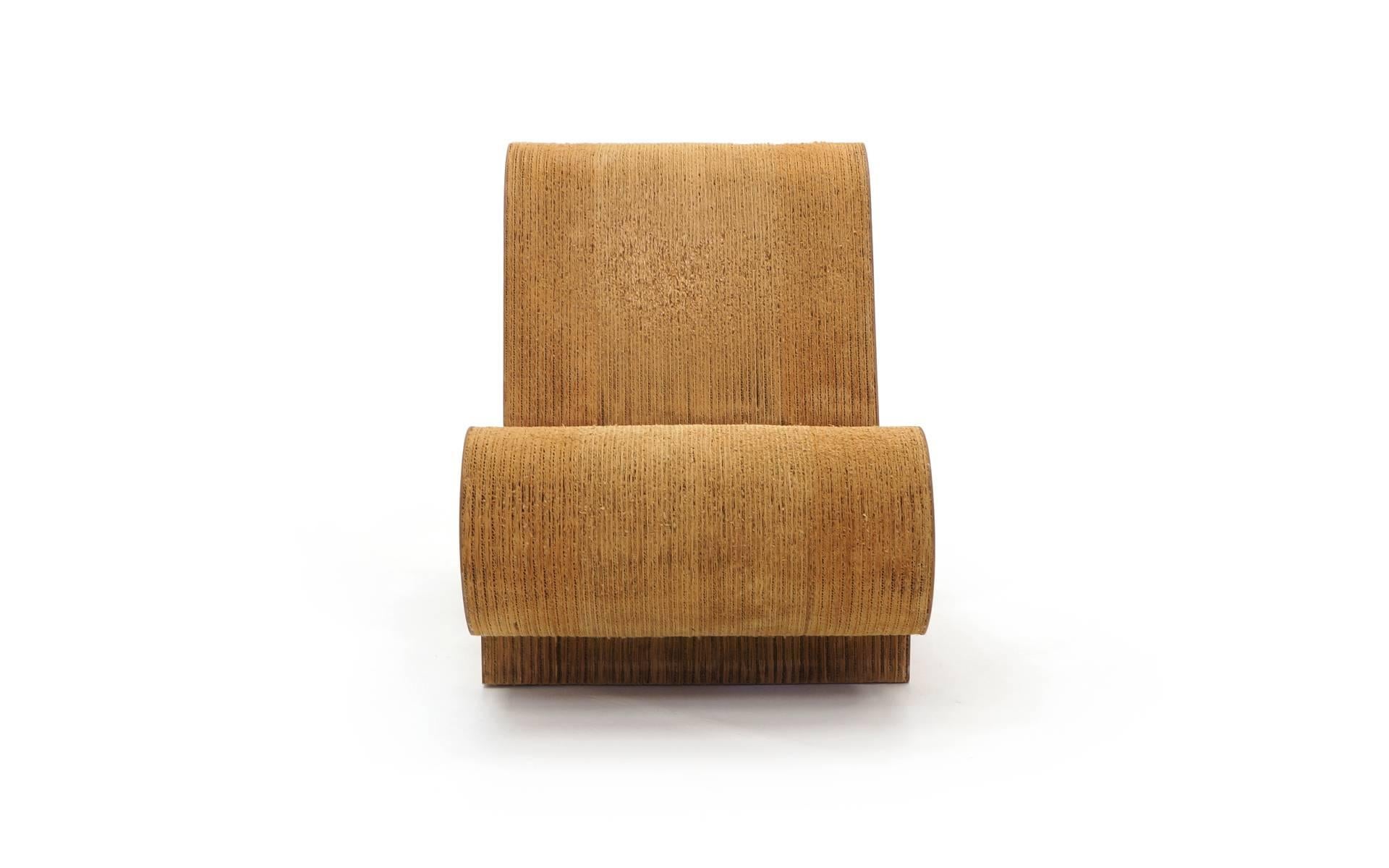 Modern Rare Original Frank Gehry, Easy Edges, Cardboard Contour Chair