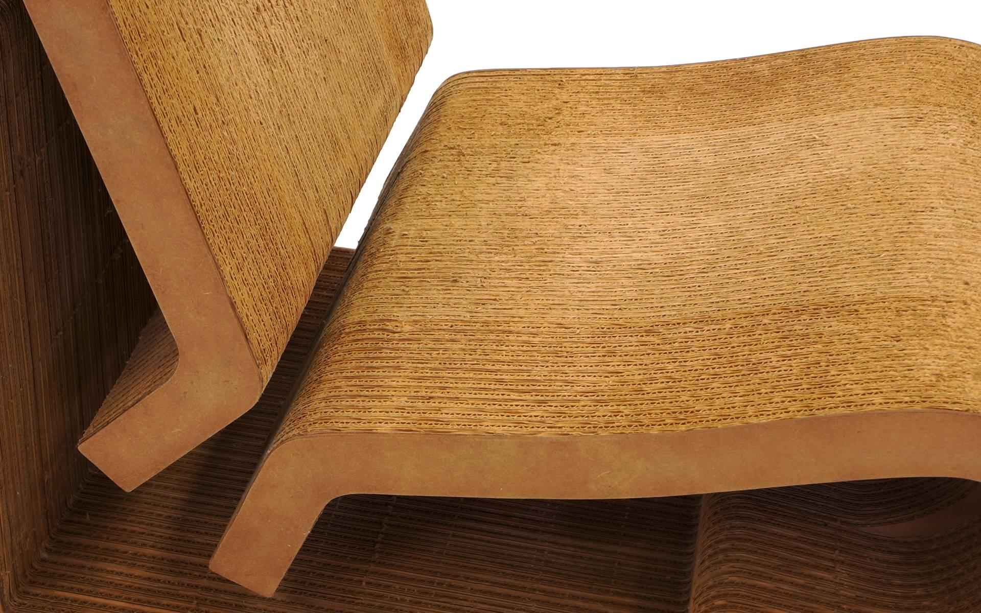 Late 20th Century Rare Original Frank Gehry, Easy Edges, Cardboard Contour Chair