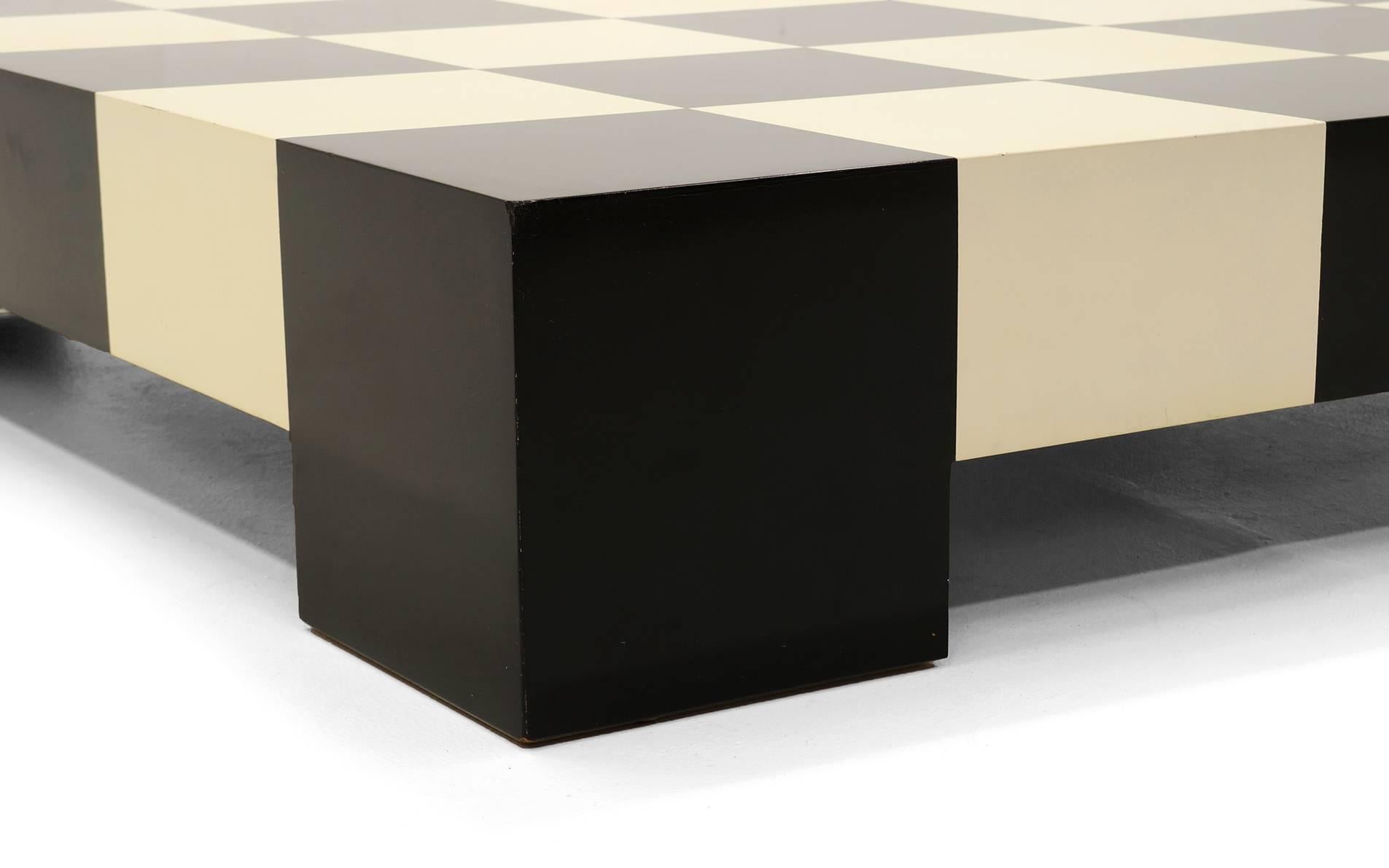 checkered desk