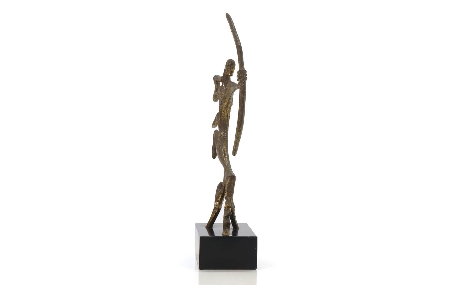 Mid-Century Modern Frederick/Frederic Weinberg Bronze Modernist Sagittarius Sculpture