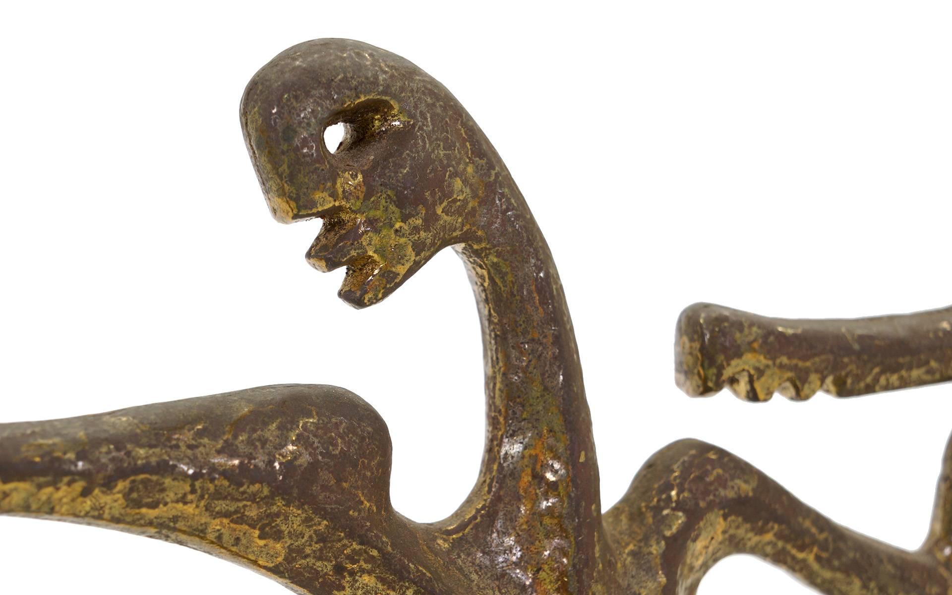 Mid-20th Century Frederick/Frederic Weinberg Bronze Modernist Sagittarius Sculpture