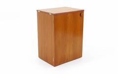 Erik Buch Portable Bar Cabinet or Bar Cart on Casters Teak, All Original