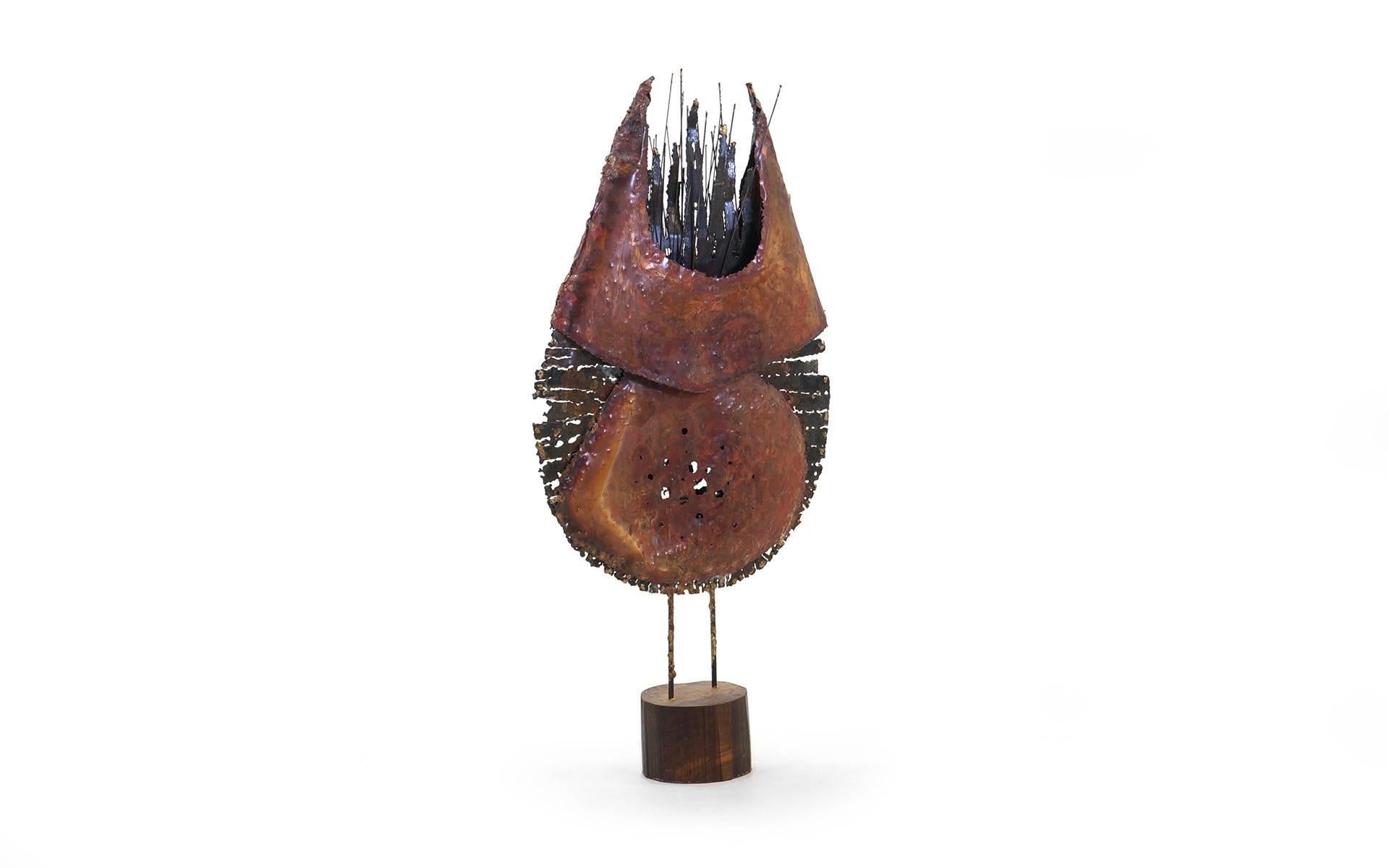 Moderne Grande sculpture de hibou de table complexe de James Bearden en vente