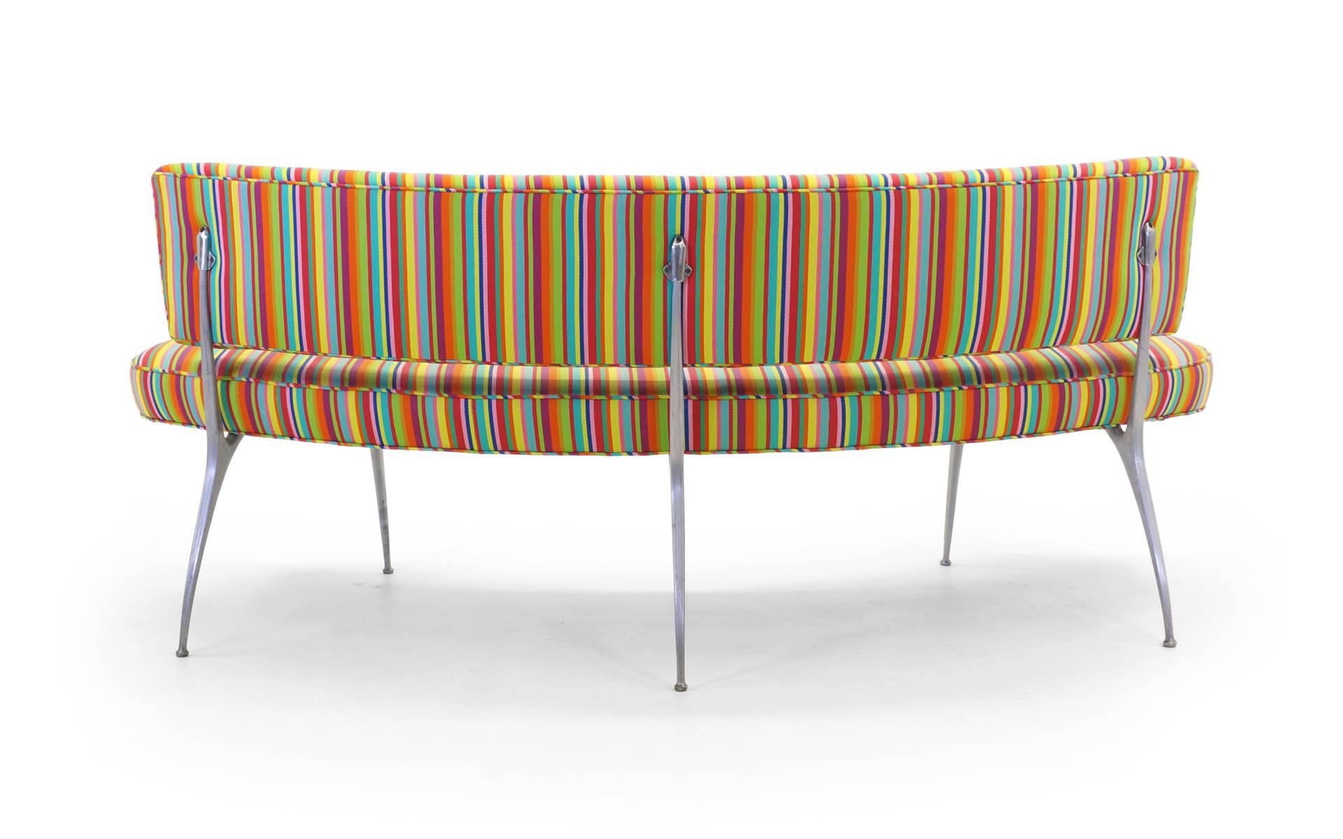 curved sofa bench