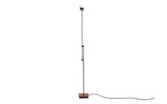 Samurai Floor Lamp by Stilnovo, Red and Black with Articulating Arm