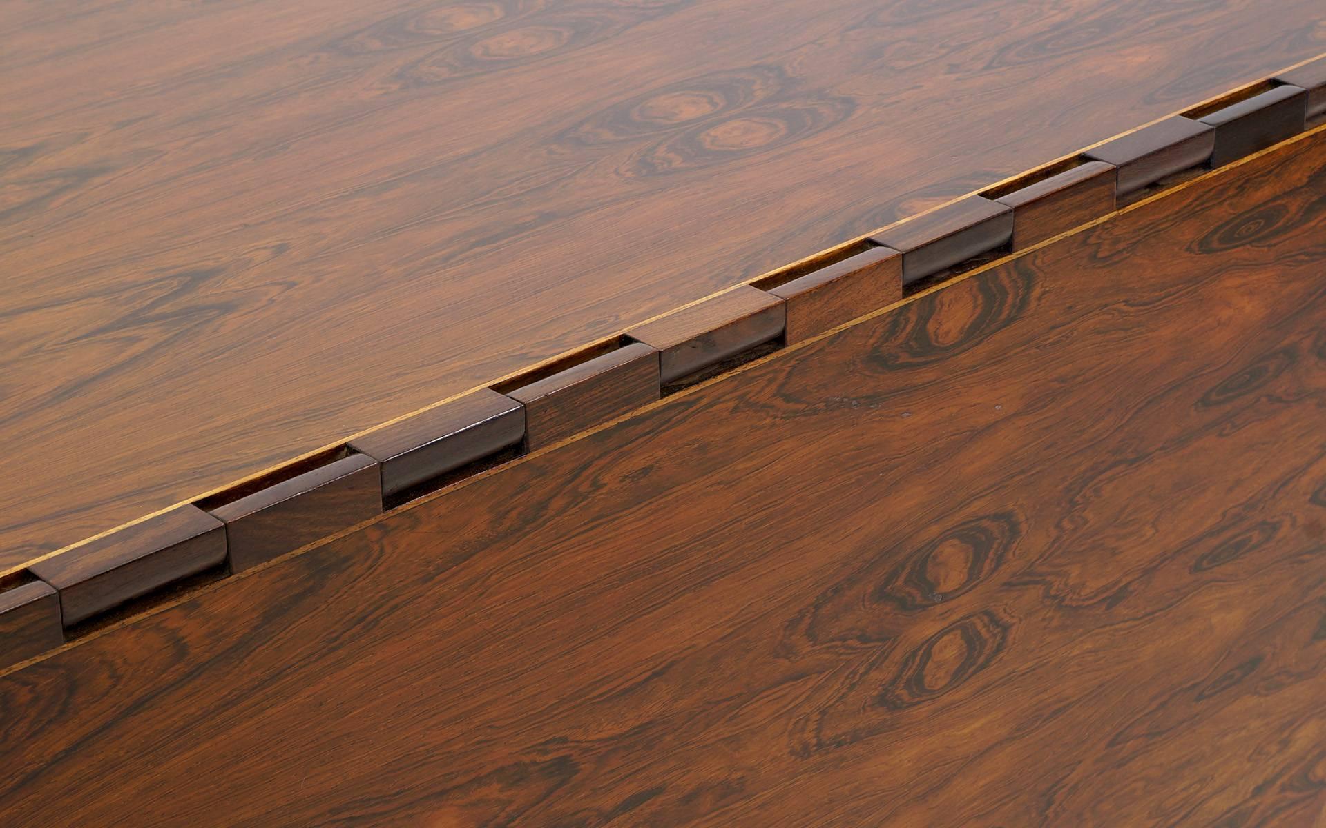 Kurt Ostervig Oval / Eliptical Rosewood Gateleg / Drop-leaf Dining Table. 1