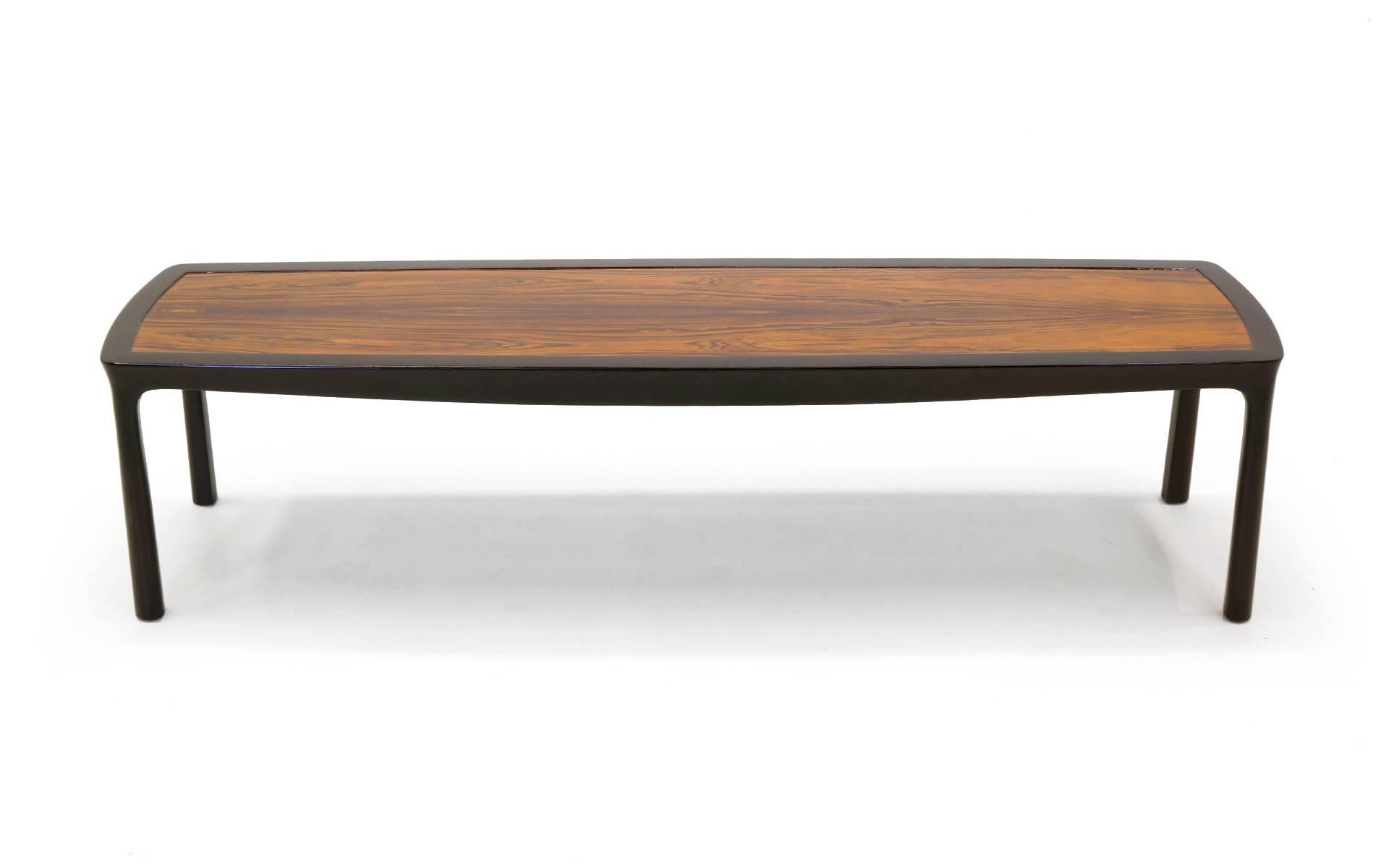 American Sculptured Edge Rectangular Coffee Table by Edward Wormley for Dunbar