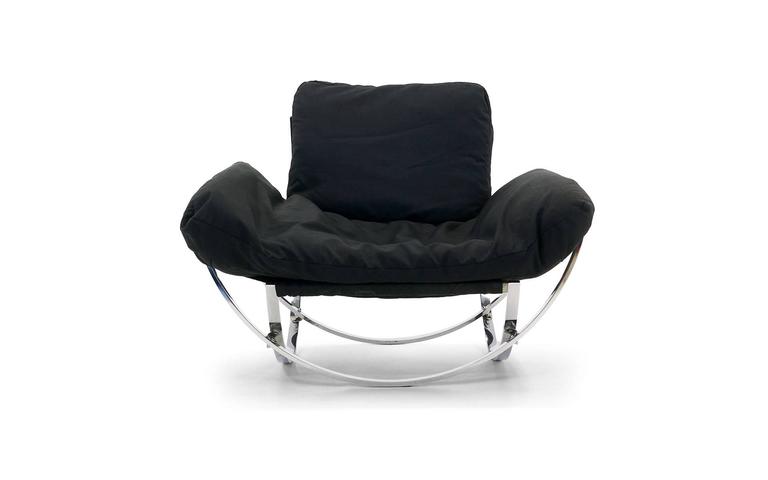 Chrome And Canvas Apollo Chair By Leonart Bender For Charlton Apollo Chair Designed By Leonnart Bender For The Charlton Company Leominster Ma