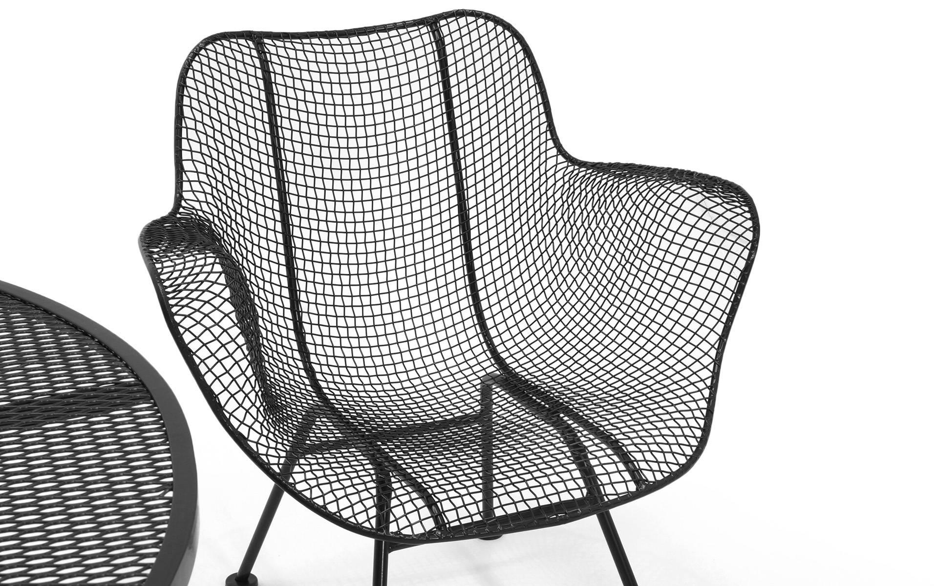 Powder-Coated Lounge Height Russell Woodard Sculpture Patio or Outdoor Dining Table