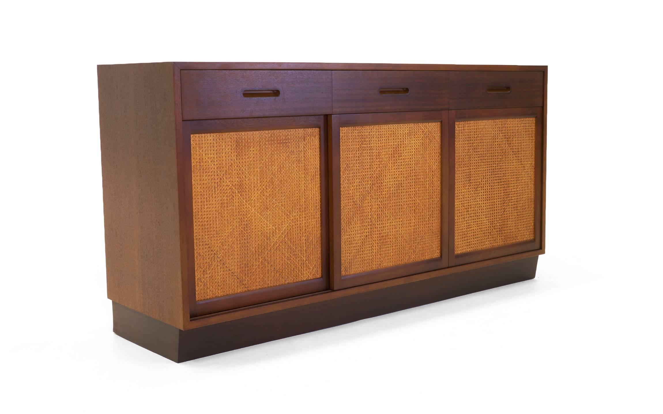 Cabinet, Buffet or Sideboard by Edward Wormley, Expertly Restored and Refinished In Excellent Condition In Kansas City, MO