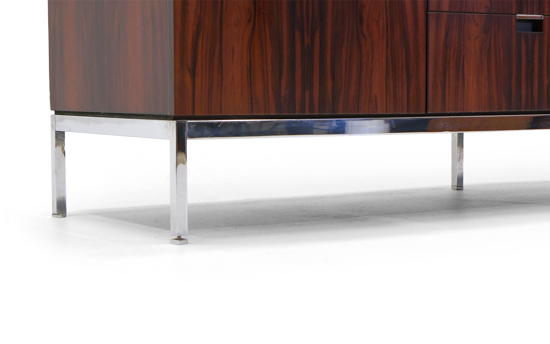 Exceptional Florence Knoll Marble-Top Rosewood Credenza 3