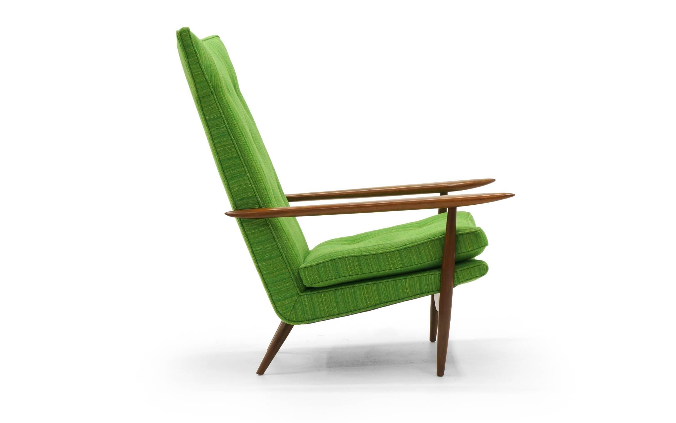 high back chair with ottoman