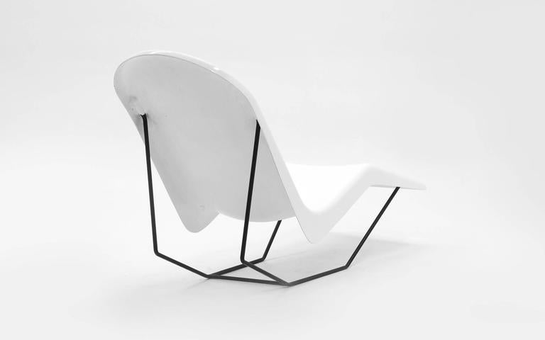 Pair of 1960s Fiberglass Patio or Pool Chaise Lounge Chairs Beautifully Restored at 1stdibs