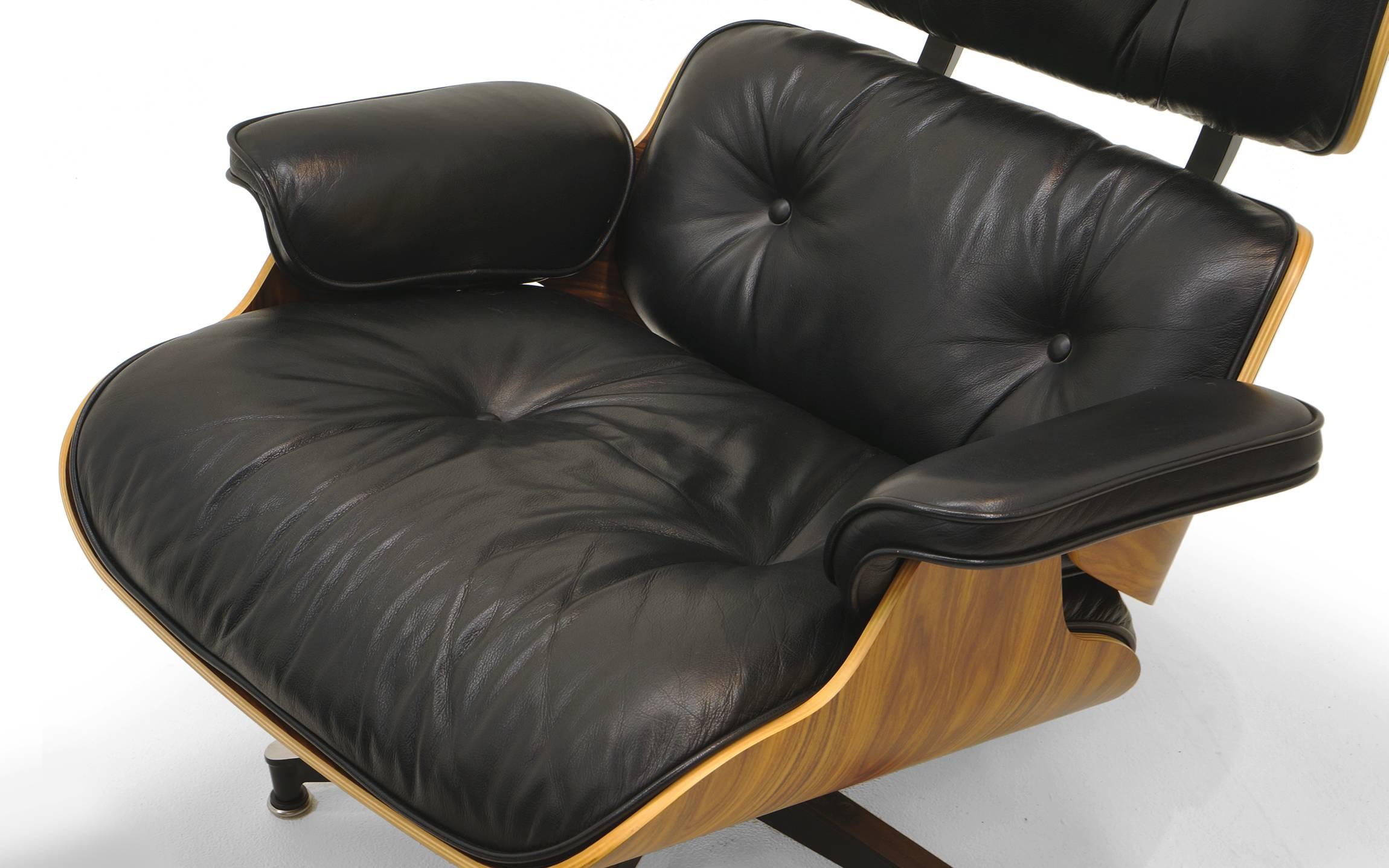 Eames 50th Anniversary Lounge Chair and Ottoman, Santos Palisander, 2006 In Excellent Condition In Kansas City, MO
