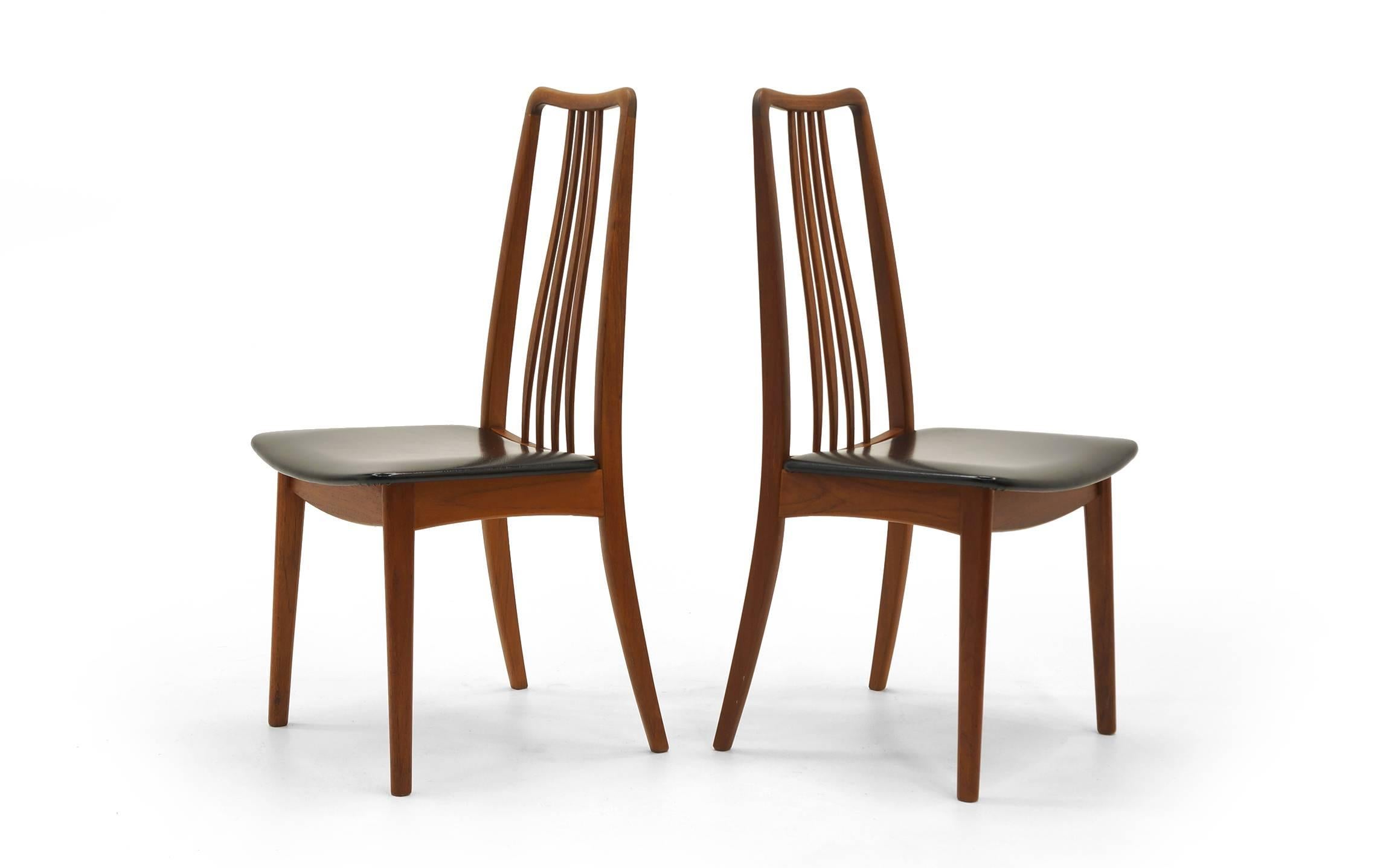 Scandinavian Modern Set of Eight Danish Modern Anders Jensen, Holstebro, Denmark Teak Dining Chairs