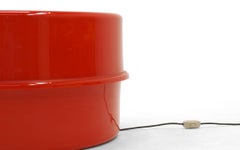 Early Verner Panton Red "Illumes" Illuminated Coffee Table Lamp, Louis Poulsen