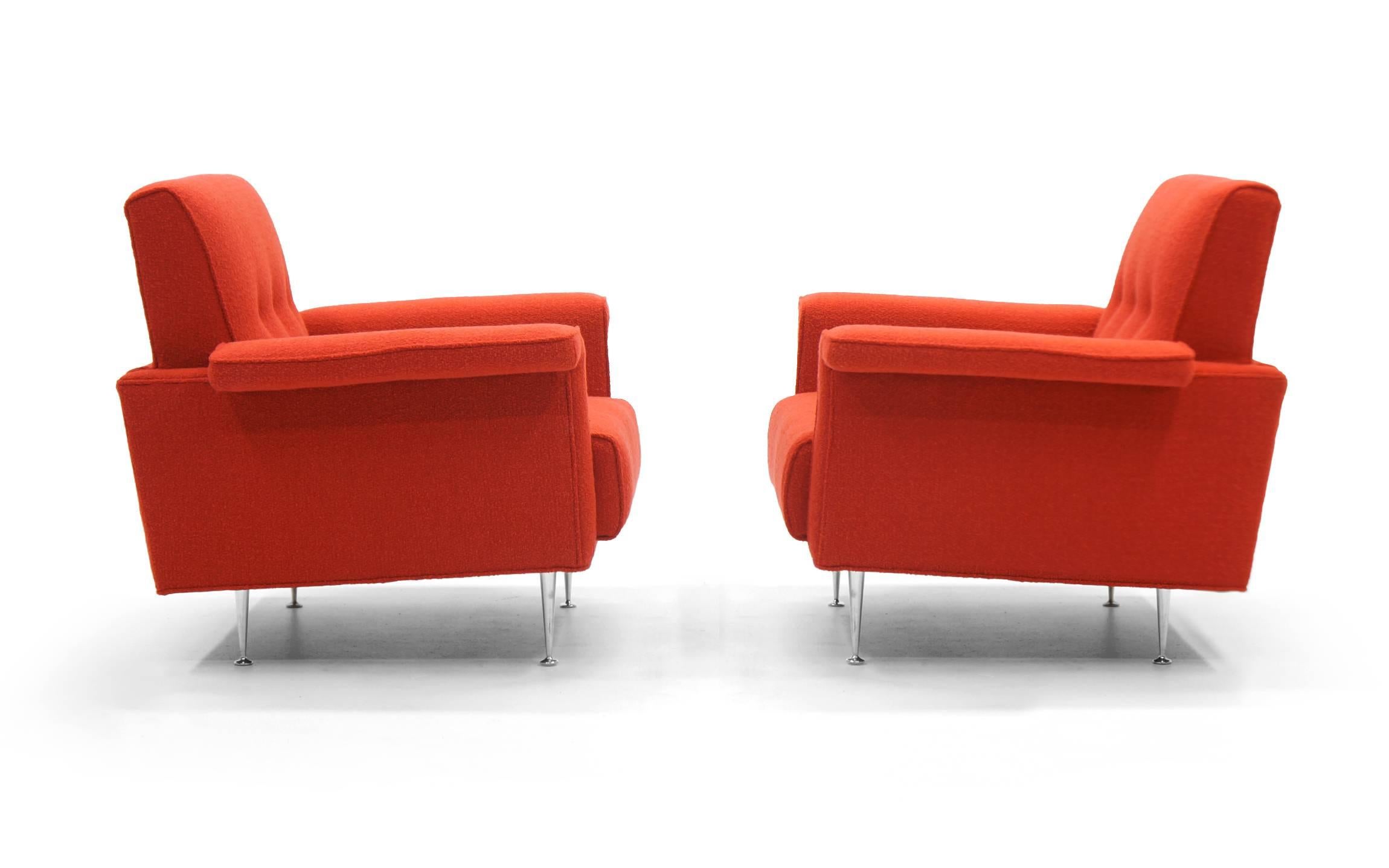 Mid-Century Modern Pair of George Nelson Thin Edge Armchairs No. 5481 for Herman Miller, 1954