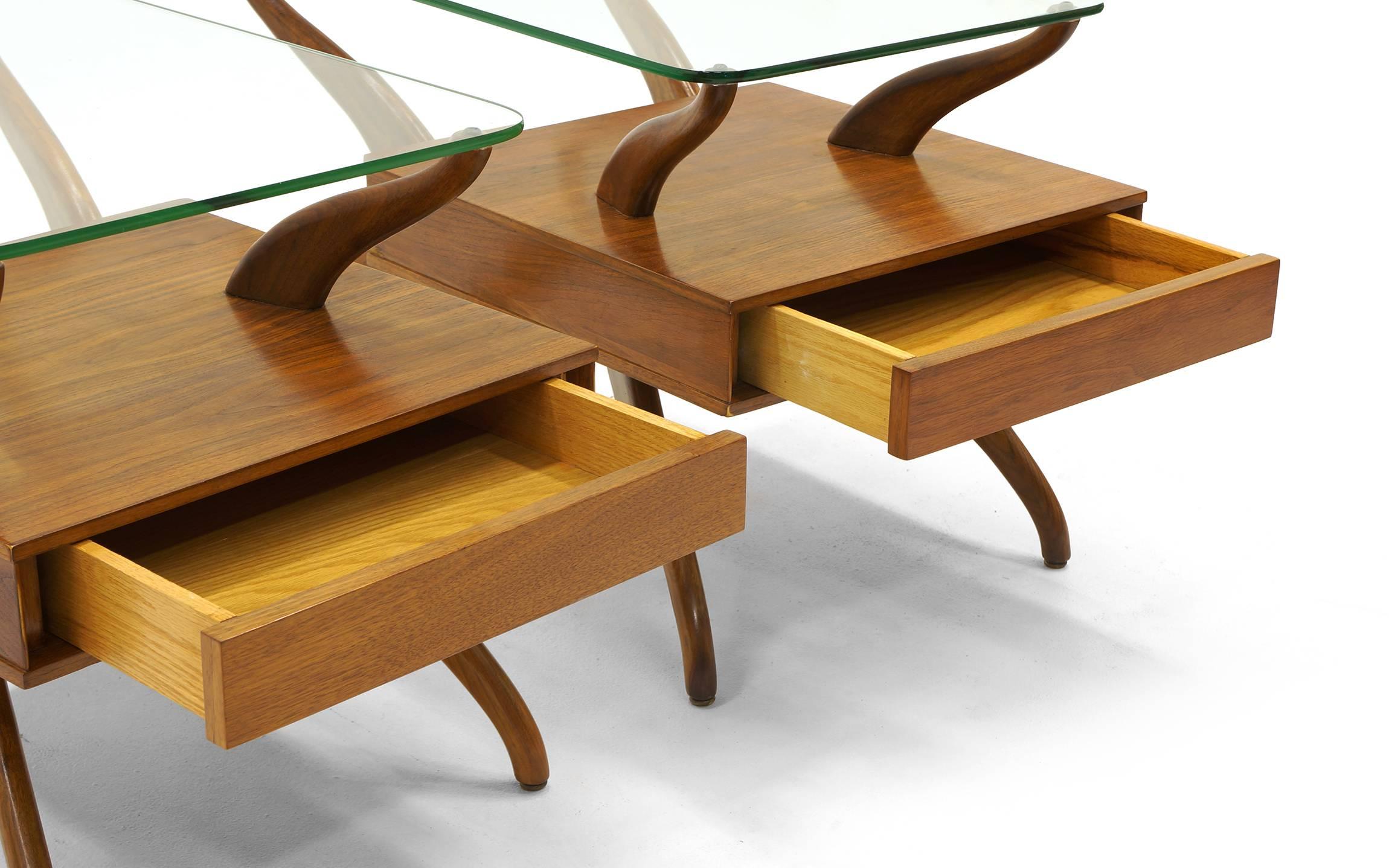 Sculptural Coffee Table and Two End Tables In Good Condition For Sale In Kansas City, MO