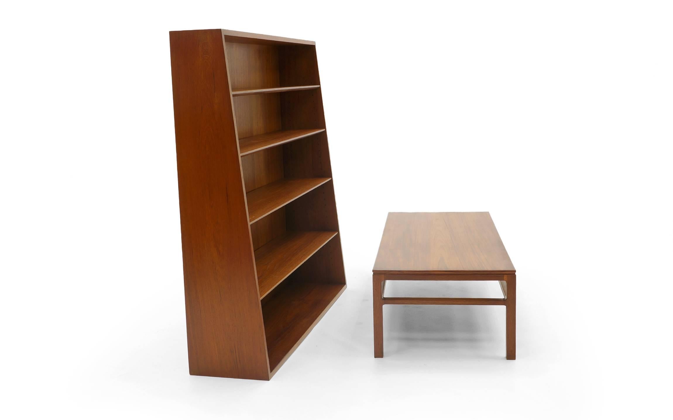 Mid-20th Century Hans Olsen Two-Piece Rosewood Bookcase