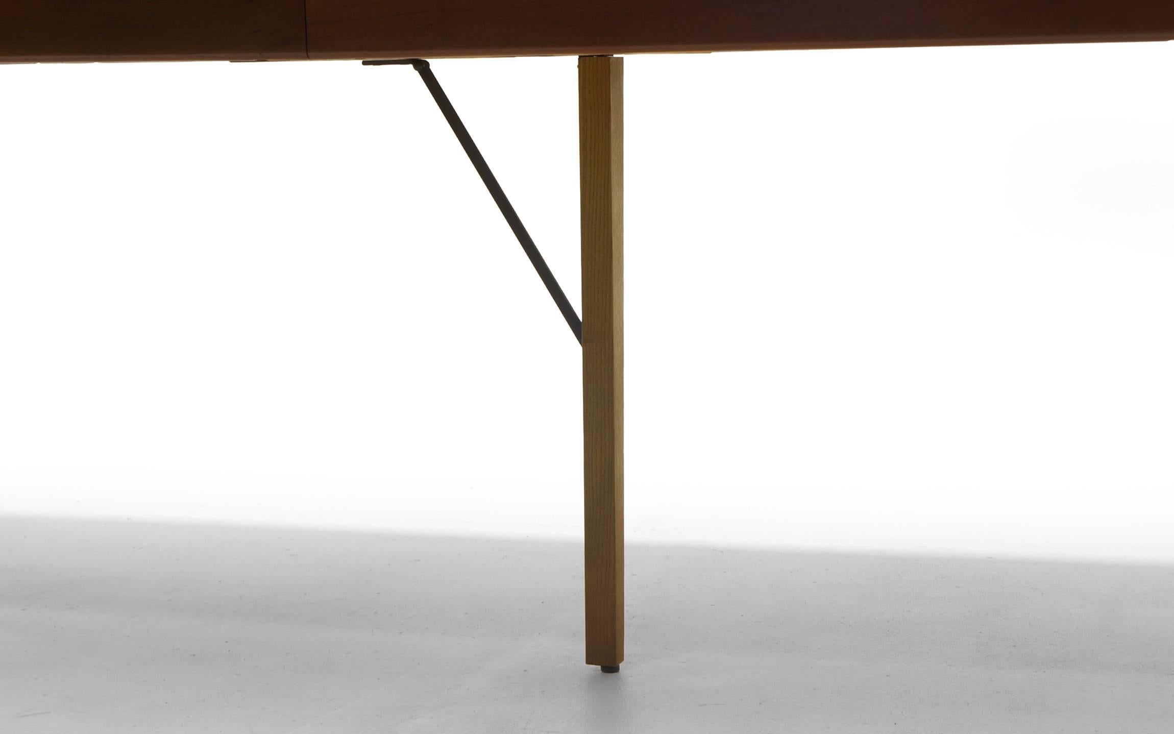 Small to Large Expandable Teak Dining Table by H. W. Klein for Bramin For Sale 3