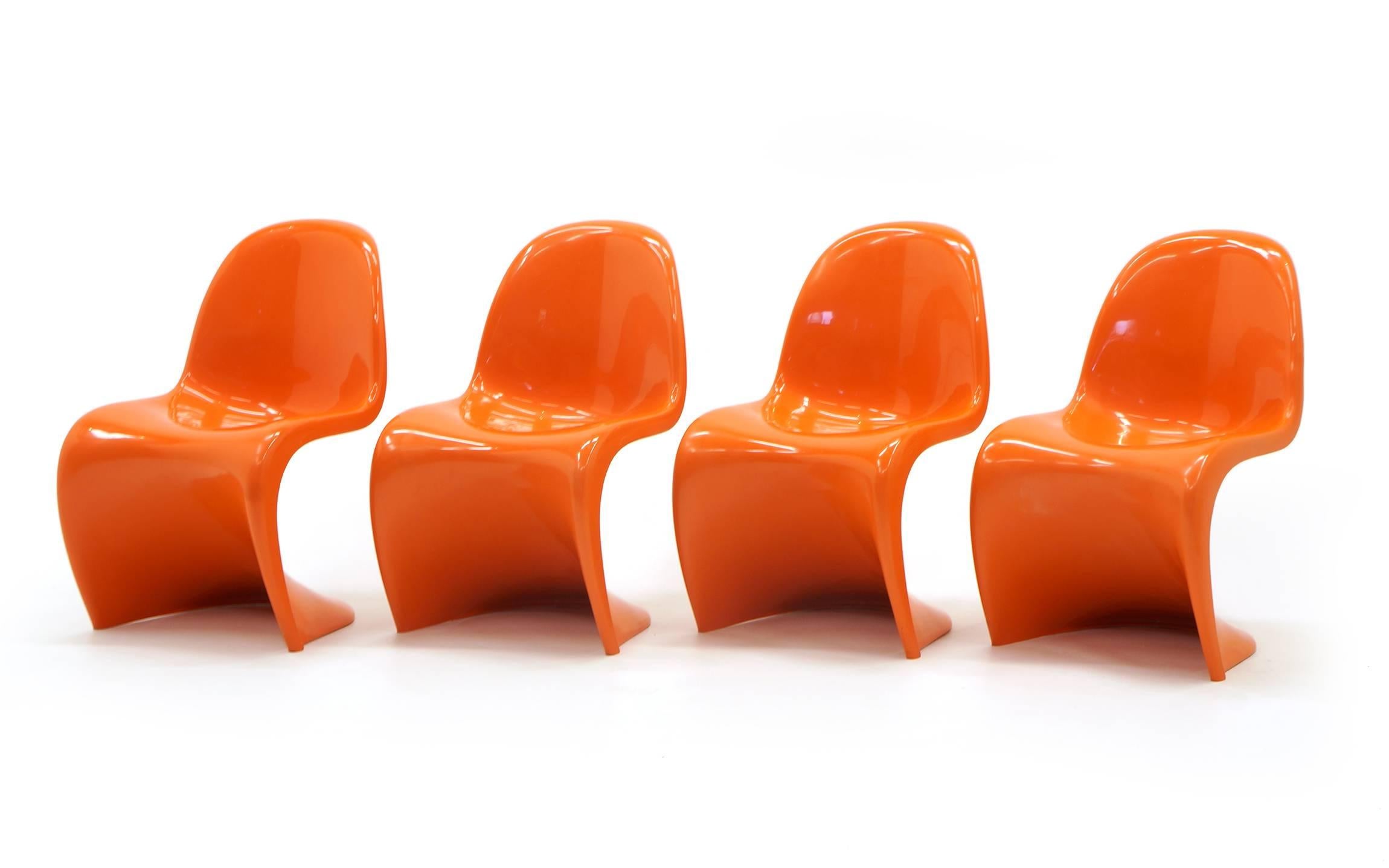 Mid-Century Modern Orange Verner Panton S Chairs. Herman Miller.  ONLY THREE LEFT!