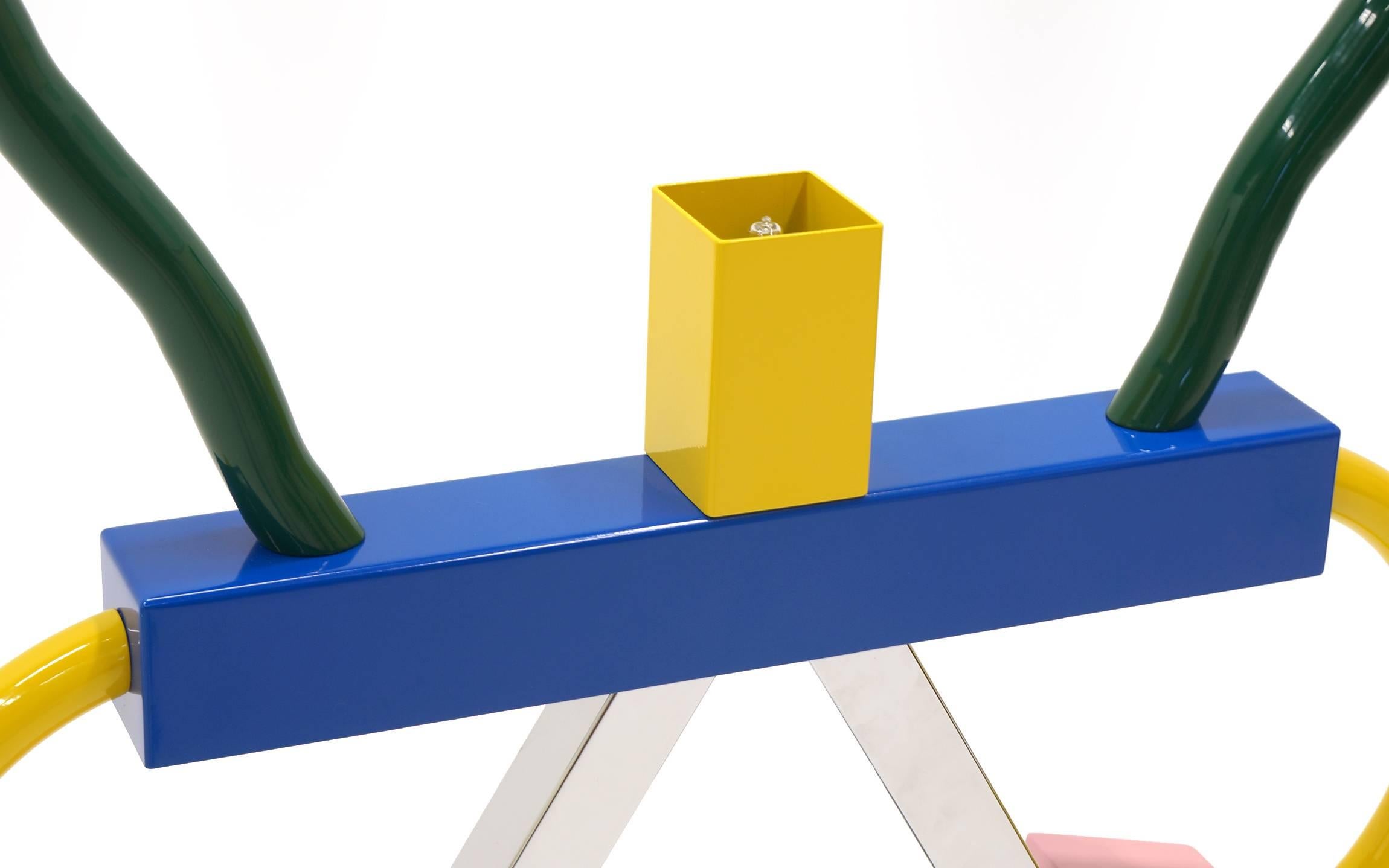 Italiano Lampada da tavolo grande Ashoka di Ettore Sottsass per Memphis Milano