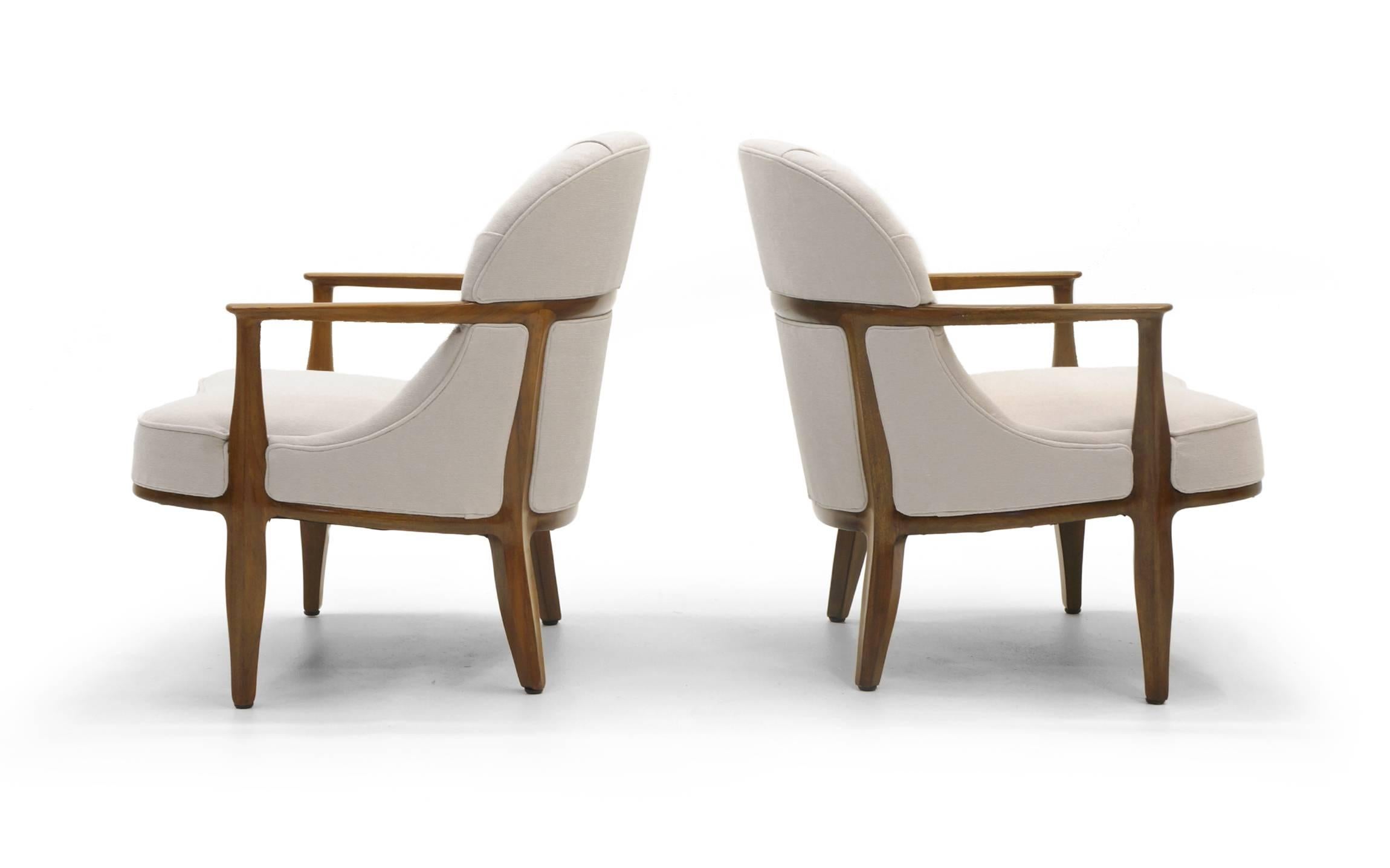 Mid-Century Modern Pair of Janus Chairs by Edward Wormley for Dunbar, Beautifully Restored