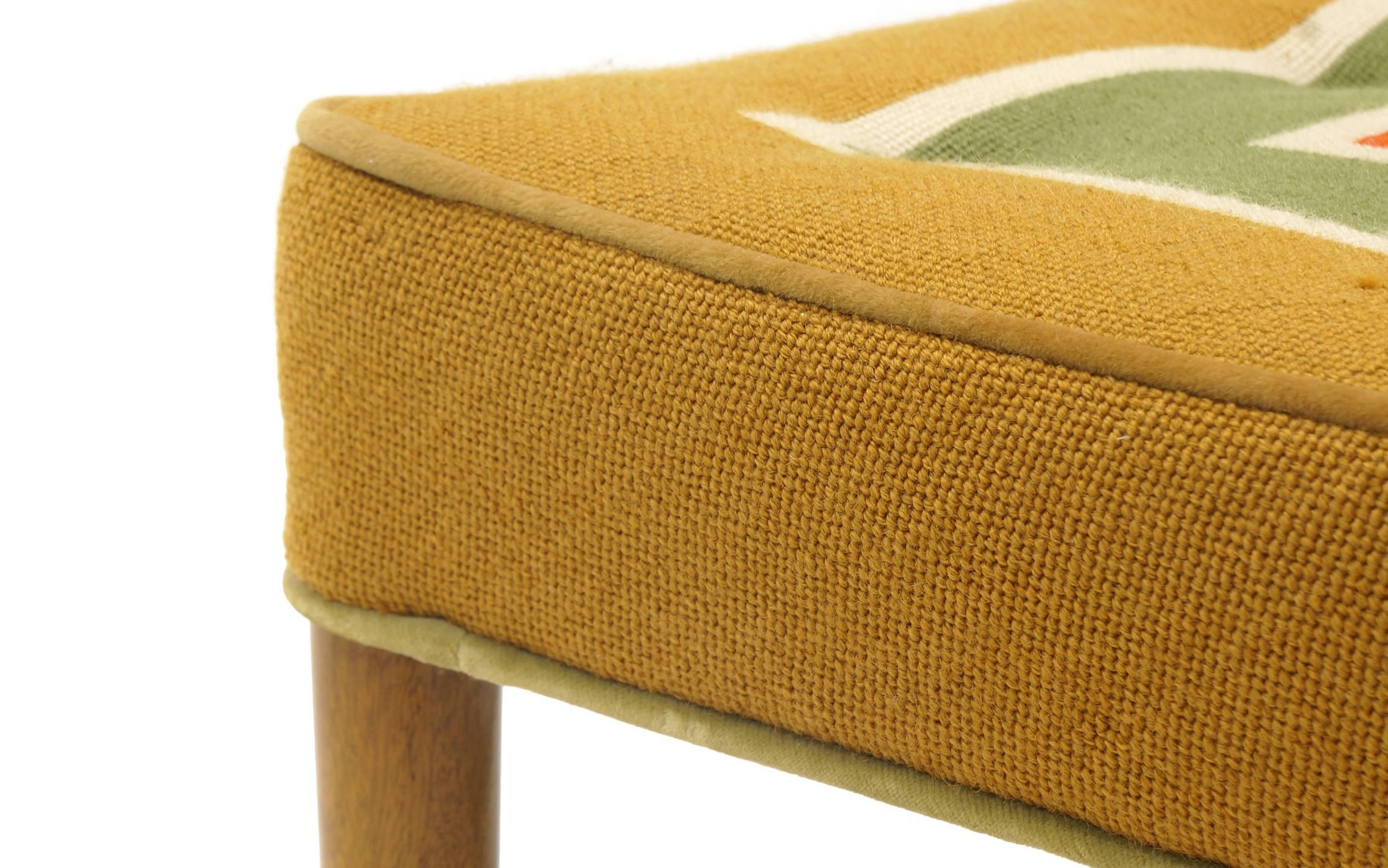 Upholstery Foot Stool or Ottoman by Edward Wormley for Dunbar.