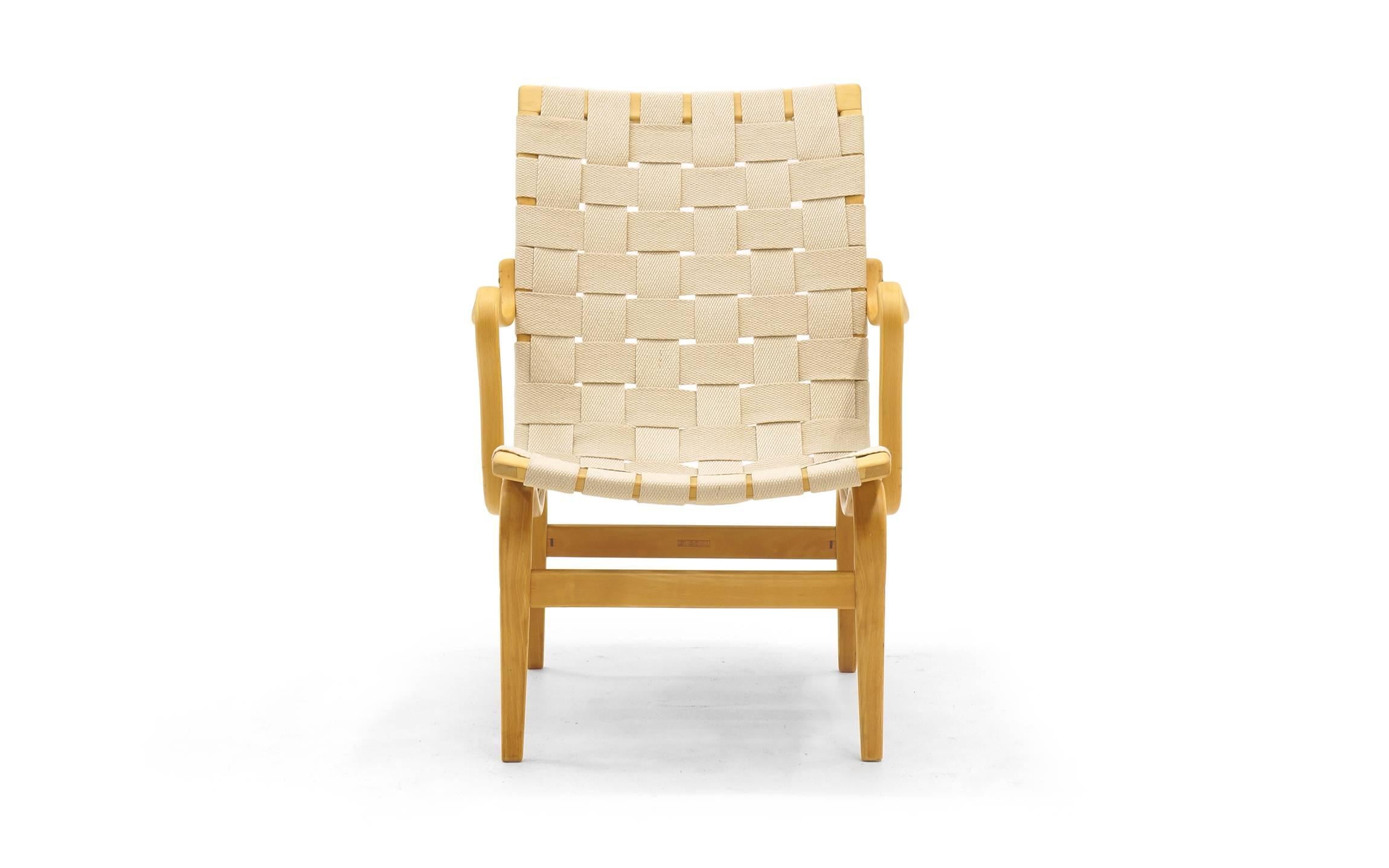 Eva armchair/lounge chair by Bruno Mathsson for Dux in excellent condition.